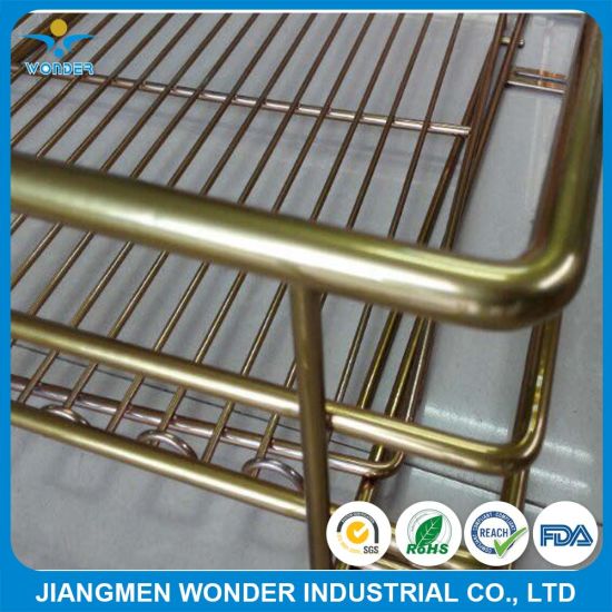 Electrostatic Shiny Gold for Metal Racks Powder Coating