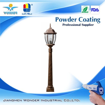 Outdoor Type Brown Color Light-Fixture Powder Coating