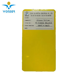 Epoxy Electrostatic Glossy Yellow Ral 1018 Powder Coating for Iron