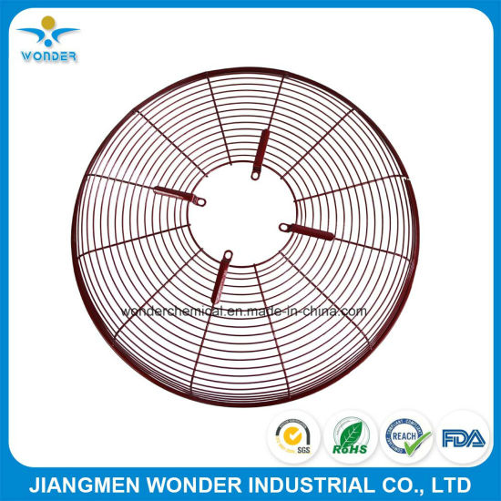 Polyester Glossy Red Aluminum Metal Fan Powder Coat